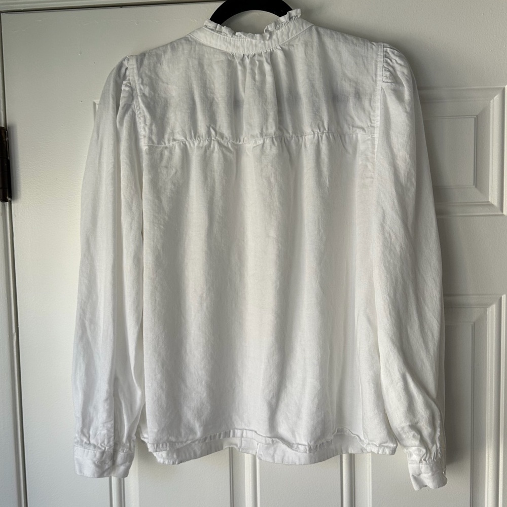 Rails‎ Camille Button-Front Blouse in White shirt top size M - Picture 6 of 6